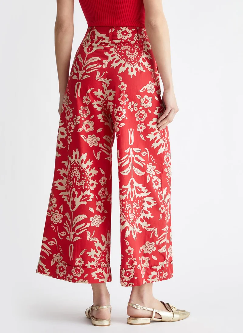 ليو جو بنطال قطني مطبوع