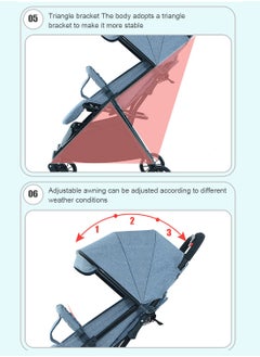 Auto Baby Stroller, Can Sit And Lie, Lightweight Single Stroller, Foldable And Portable Pram WIth Big Storage Basket, Travel Stroller For Newborn 6607 - pzsku/Z625936C3C6E11C1AFA79Z/45/_/1737101730/336834df-c507-45eb-b7dc-b3431430d6ed