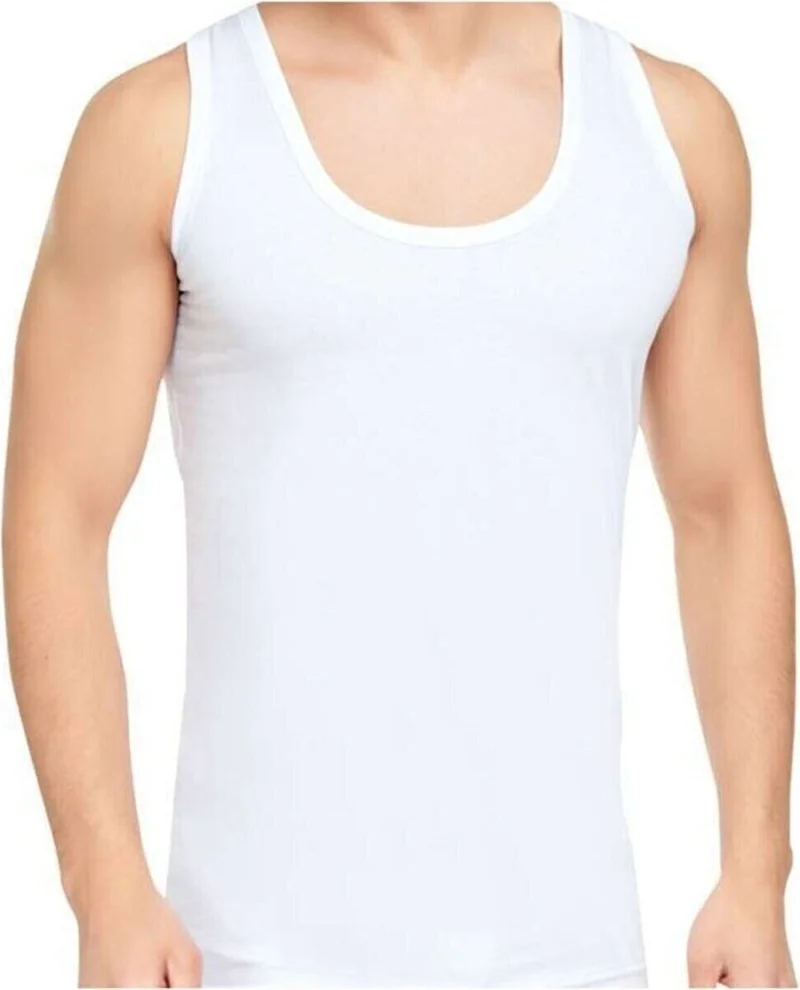 بلوز مودا Cotton White Men's Undershirt 6 Pieces