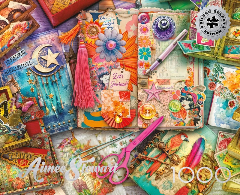 Buffalo Games - Silver Select - Aimee Stewart - The Junk Journaler's Desk - 1000 Piece Jigsaw Puzzle for Adults - Challenging Puzzle Perfect for Game Nights - Finished Size is 26.75 x 19.75 - Image 2