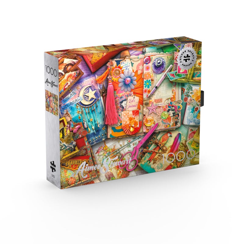 Buffalo Games - Silver Select - Aimee Stewart - The Junk Journaler's Desk - 1000 Piece Jigsaw Puzzle for Adults - Challenging Puzzle Perfect for Game Nights - Finished Size is 26.75 x 19.75 - Image 3