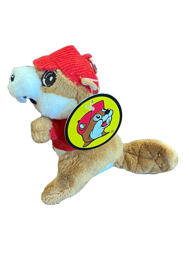 Buc-ee's Beavers 4" Mini Stuffed Plush Keychain Keyring Backpack Clip - Image 3