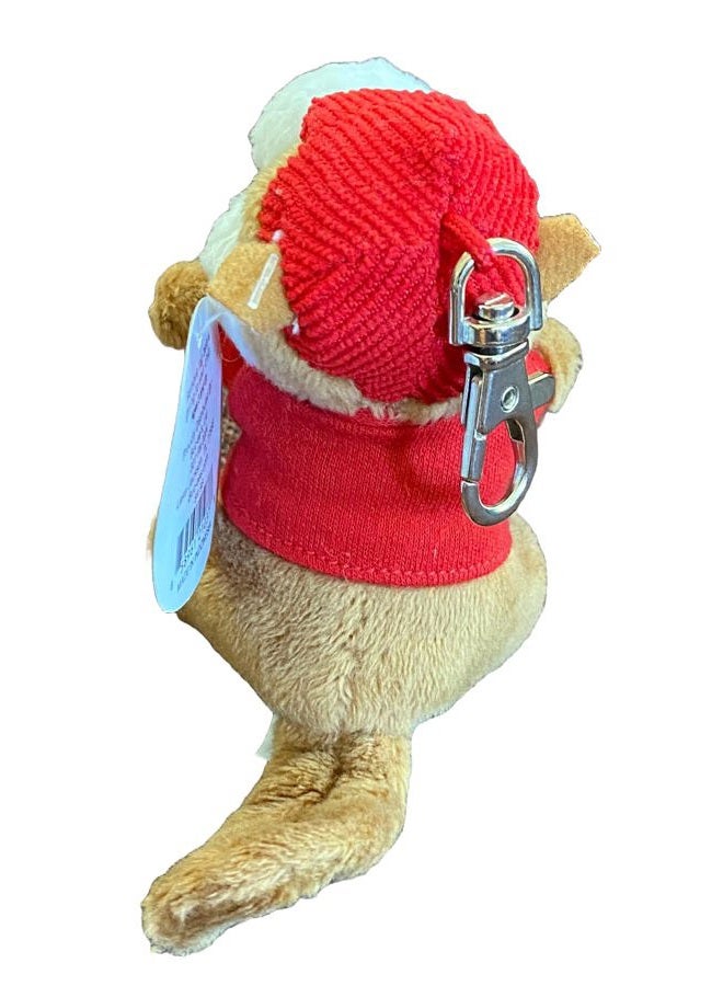 Buc-ee's Beavers 4" Mini Stuffed Plush Keychain Keyring Backpack Clip - Image 4