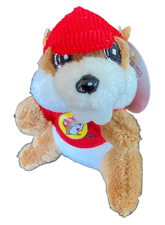 Buc-ee's Beavers 4" Mini Stuffed Plush Keychain Keyring Backpack Clip - Image 1