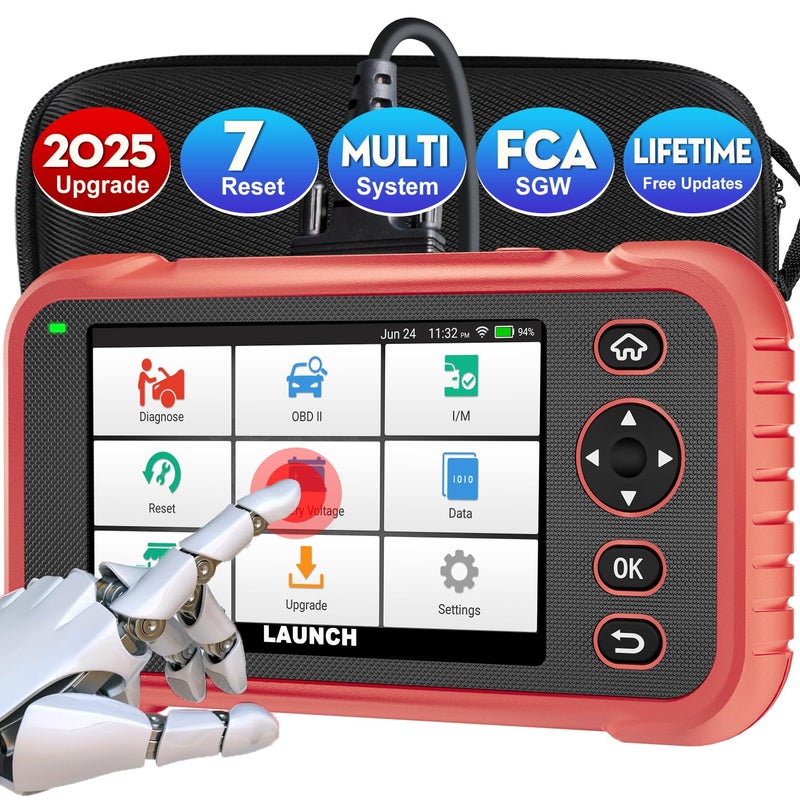 LAUNCH Upgraded CRP123i V20 Elite OBD2 Scanner7 Reset Services Scan Tool ABS BleedingSASThrottleBrakeBMSDPFOil Reset Multi Systems Scanner for All CarsLifetime Free UpdateFCA SGW