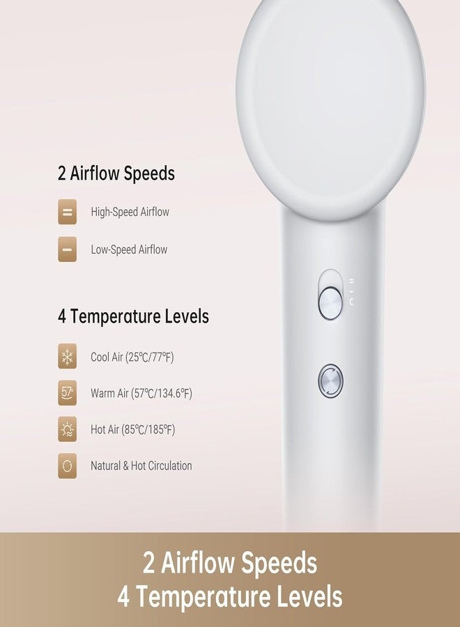 Dreame Gleam Hair Dryer, Fast High-Speed Motor with 110,000 rpm, 65m/s Airflow, 330g, 200 Million Negative Ions, Temperature and Airflow Control, 1600 Watts, Gray - Image 4