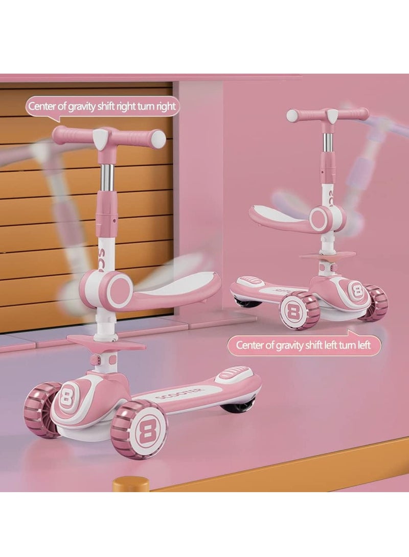 RATSAW 3-in-1 Kick Scooters for Kids 4 Adjustable Height Removable Seat Wheels 3 Wheel Scooter for Kids for Girls and Boys - Image 2