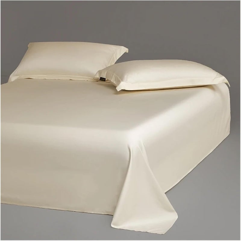 Silk Satin Sheets 3PCS Solid Color Bed Sheet, Silk Soft and Delicate Skin-Friendly for Bedroom(Color-6,245x245cm 1pcs) - Image 1