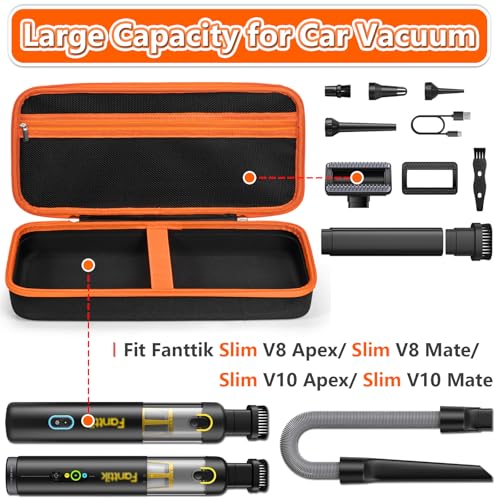 NIFUYOP Carrying Case for Fanttik Slim V8 APEX/V8 Mate, Slim V10 APEX/V10 Mate Car Vacuum, Storage Organizer for Fantik V8/V10 Cordless Car Vacuum Accessories, Portable Fantikk Mini Vaccuum Case(Box Only) - Image 2