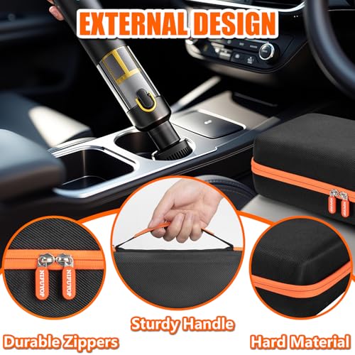 NIFUYOP Carrying Case for Fanttik Slim V8 APEX/V8 Mate, Slim V10 APEX/V10 Mate Car Vacuum, Storage Organizer for Fantik V8/V10 Cordless Car Vacuum Accessories, Portable Fantikk Mini Vaccuum Case(Box Only) - Image 4