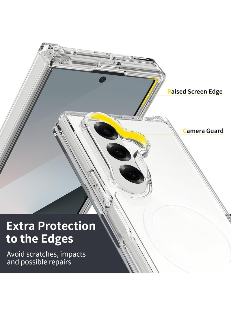 Houmt Samsung Galaxy Z Fold 7 Case Cover Compatible with MagSafe For Z Fold 7 Magnetic Slim Fit Crystal Transparent Cover For Samsung Galaxy Z Fold 7 - Image 2