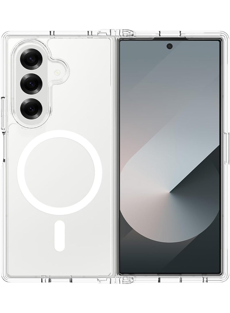 Houmt Samsung Galaxy Z Fold 7 Case Cover Compatible with MagSafe For Z Fold 7 Magnetic Slim Fit Crystal Transparent Cover For Samsung Galaxy Z Fold 7 - Image 1