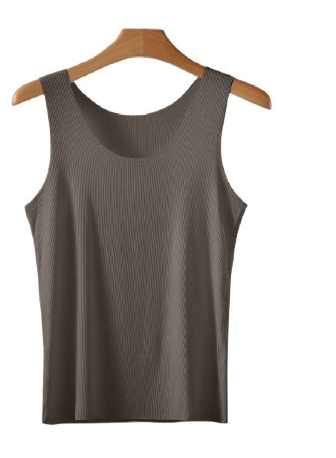 Top melon ultra-thin Seamless Versatile Men's Undershirt Sleeveless T-shirt Men's Tank Top - Image 1