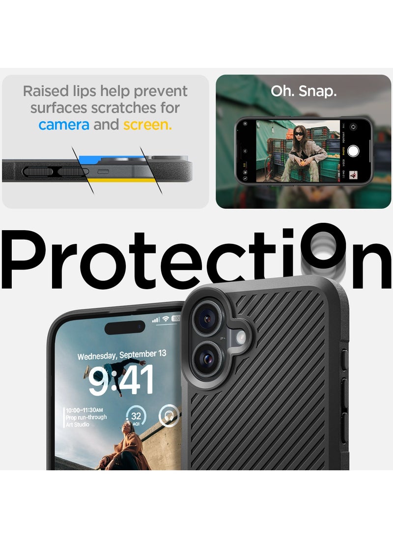 Spigen Core Armor iPhone 16 Case Cover (2024) - Matte Black  - Image 5