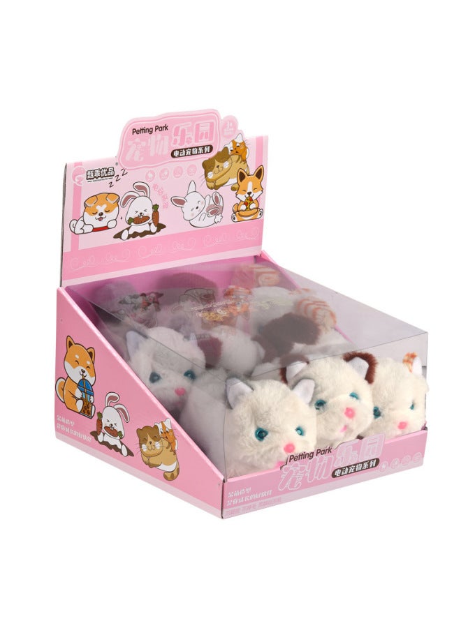 Children's Play House Electric Walking Plush Animal Toy Cat Rabbit Dog Simulation Pet Doll Boxed-Color:688-132 Cat-Specifications:A Single Style Must Be Shipped In Multiples Of 216 Pieces  - Image 1