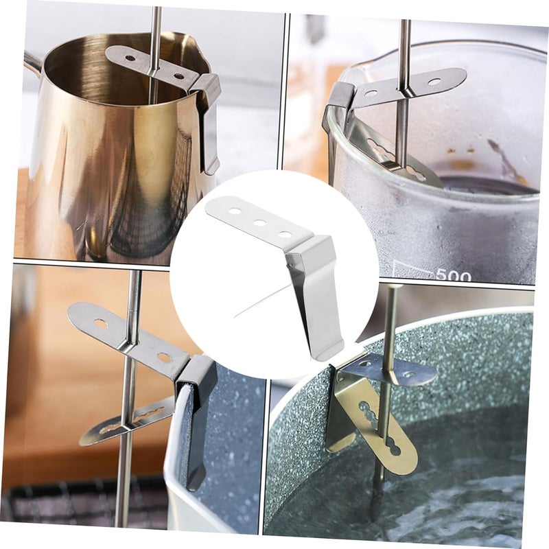 1pc Stainless Steel Thermometer Clip Probe Holder for and Cooking for Accurate Temperature Monitoring Kitchen and BBQ - Image 3