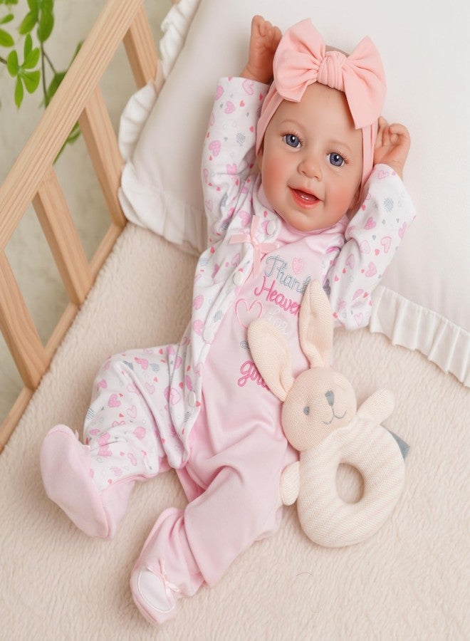BABESIDE Drink and Wet Reborn Baby Doll - 20 Inch Realistic Girl Doll with Soft Vinyl Body, Can Drink Water and Pee, Comes in Cute Bear Outfit, for Kids 3+ - Image 1