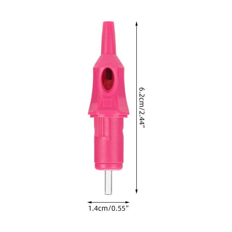 Ballpoint Pen Tattoo Cartridges with Membrane 20pcs Apprentice Cartridge Tattoo Needles with Ball Point for Pen Tattoo Dotwork Drawing Practice on Papers for Beginners and Artists - Image 3