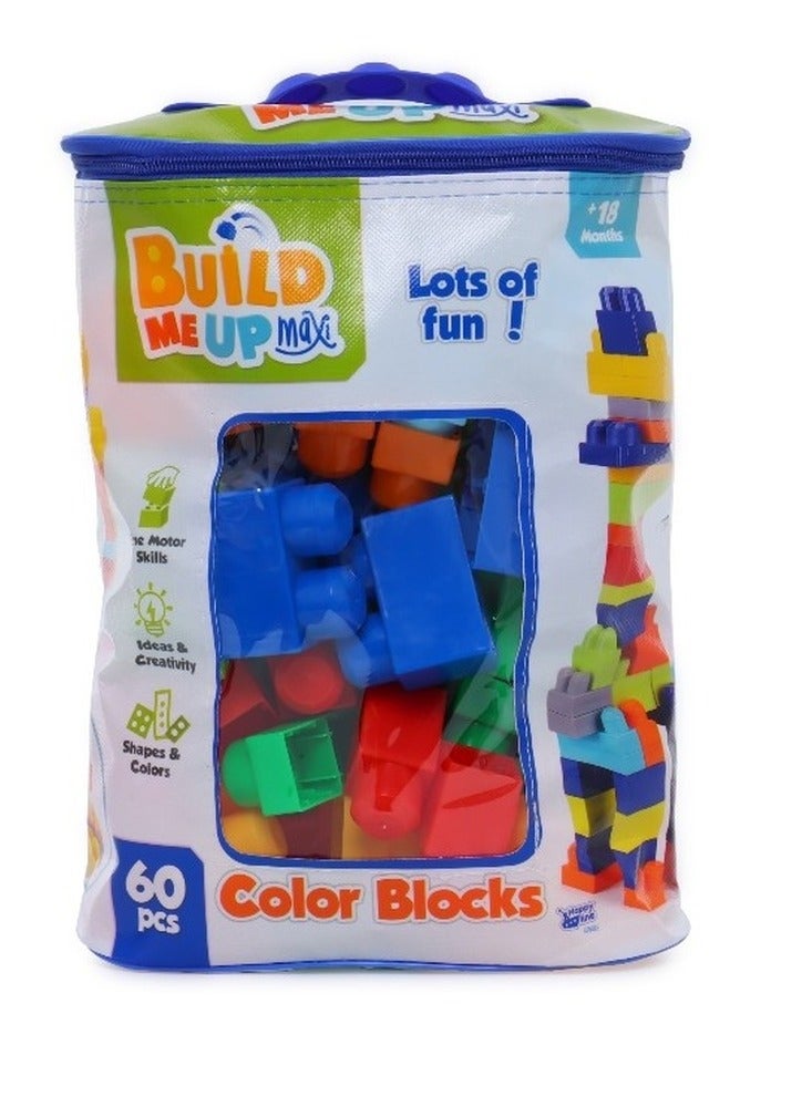 Build Me Up Maxi Color Blocks 60 Pieces - 650085 - Image 1