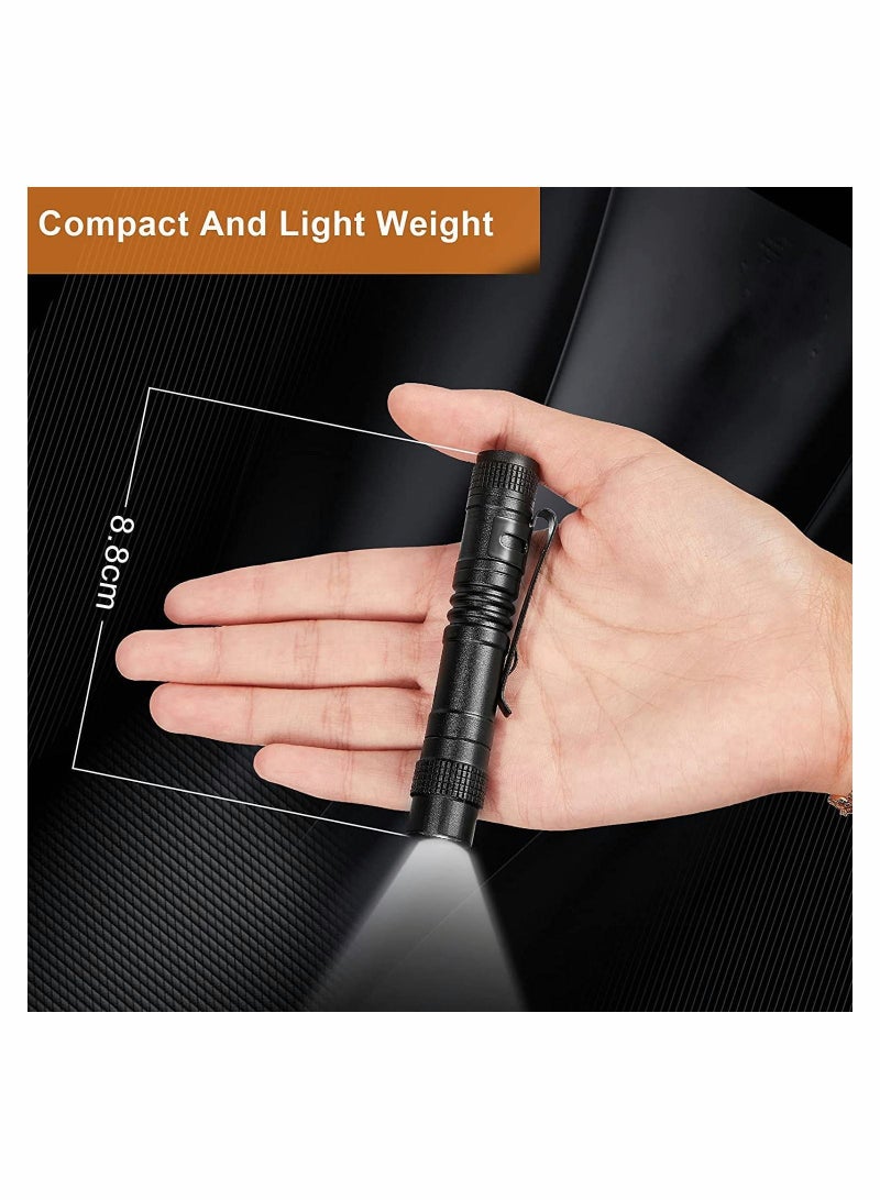 Y&D 10Pack LED Flashlight Outdoor Emergency Electric Torch Handheld Pen Light Portable Mini Waterproof Lightweight Flash lights for Camping Diary Lighting  - Image 5