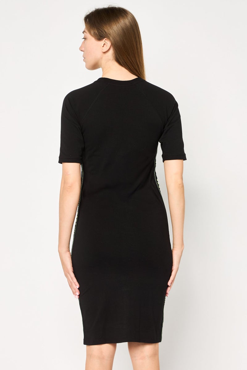 DKNY Women Sportswear Fit Short Sleeves Outdoor Dress, Black - Image 4