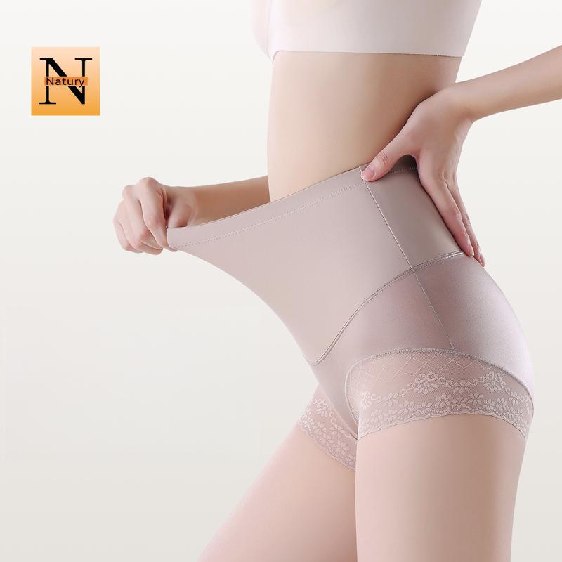 سراويل قصيرة داخلية عالية الخصر بتصميم شفاف وملتصق للتحكم بالبطن من Cotton Dynamic - Image 2