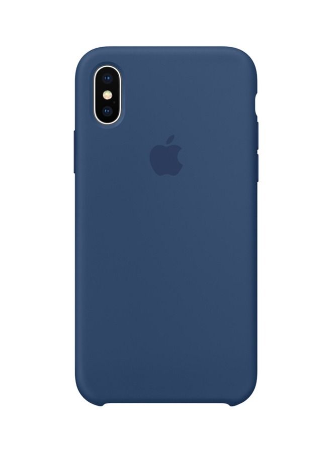 shAyzee Silicone Case Cover For Apple iPhone X Blue Cobalt - Image 1