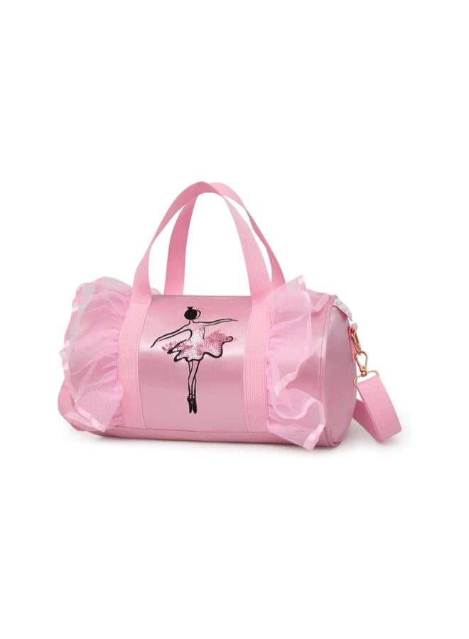 Ballet Princess Tutu Dress Dance Bag Pink Ballet Shoe Holdall Handbag Shoulder Bags For Ballerina Dancer Girls  - Image 1