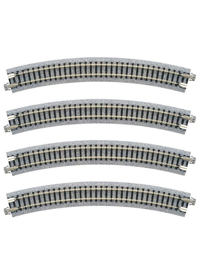 Kato USA Model Train Products Unitrack 348Mm (13 34") Radius 30Degree Curve Track (4Piece) - Image 1