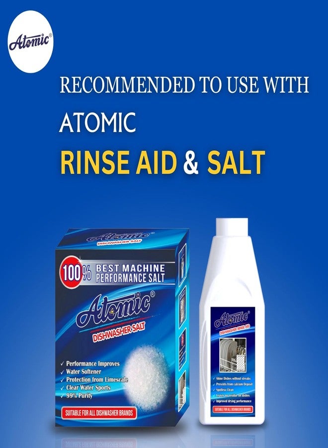 Atomic Dishwasher Detergent Power Gives Ultra Crystal Clear Finish = 900GM Tested by| APCL London| - Image 5