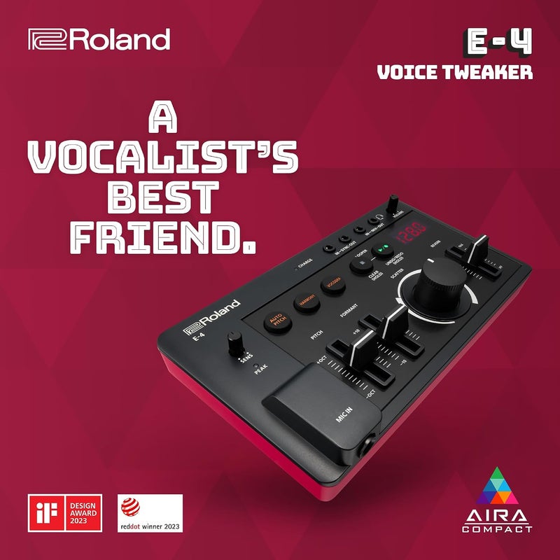 Roland E-4 Voice Tweaker | Vocal Performance Tool with Voice Transformer Effects, Vocoder, Looper, Harmony, Auto Pitch - Image 2