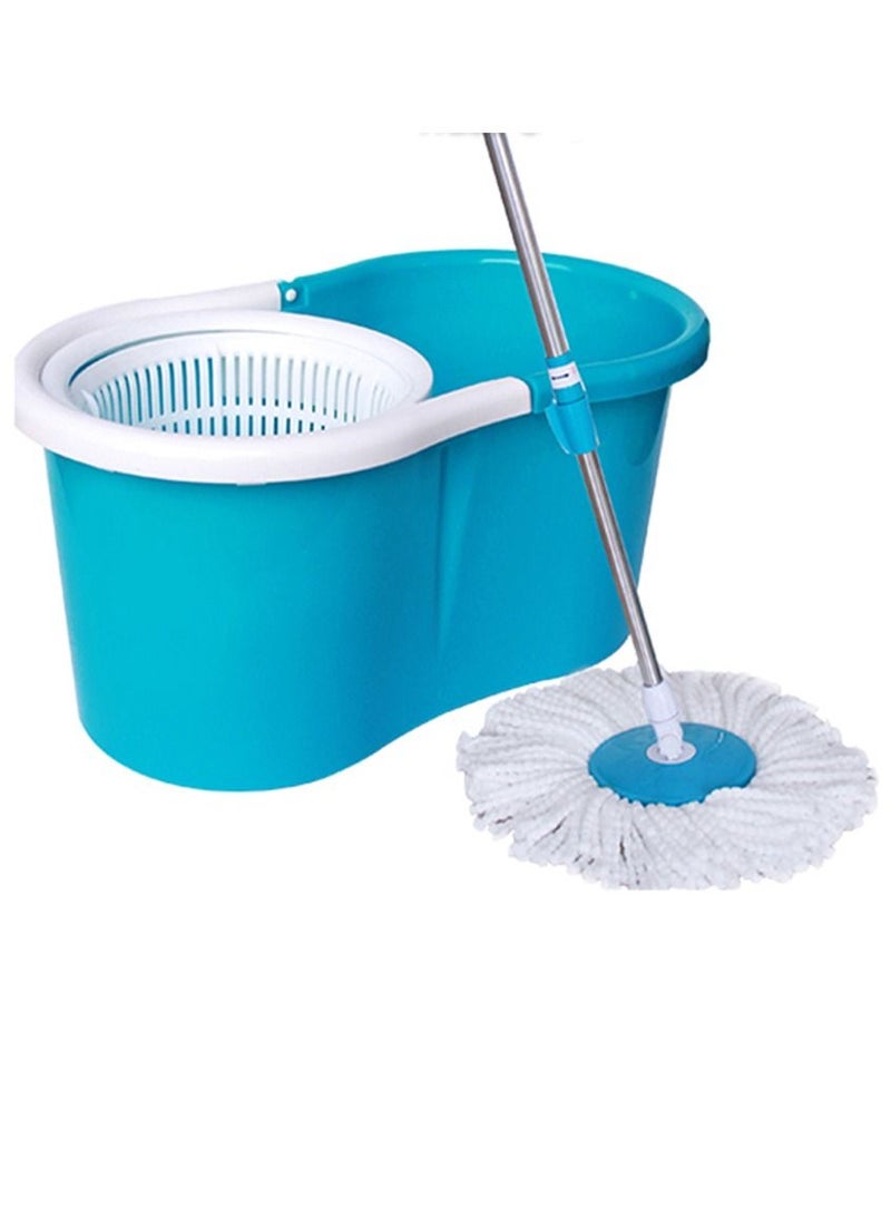 DubaiGallery 2 Drives Easy Life 360 Rotation Spin Mop With Stainless Steel Basket And Spinning Mop Bucket Magic Spin Dust Mop Blue  - Image 3