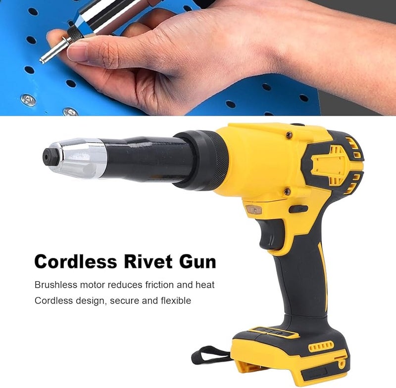 أداة برشام لاسلكية بدون فرش 18 فولت بطارية ضوء LED استبدال سريع للرأس سرعة قابلة للتعديل - Image 3