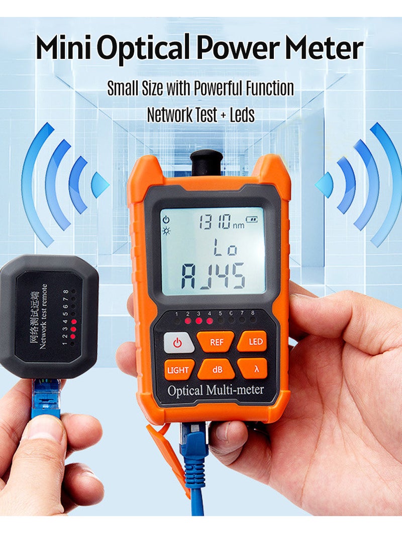Mini Optical Power-Meter Portable Leds Lighting High Precise Network Fiber Optic Cable Tester Tools - Image 4