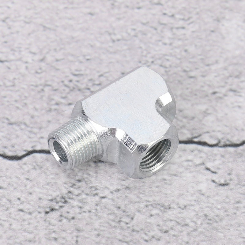 Oil Water Sensor 1/8 Inch BSPT Galvanized Iron Durable Tee Pipe Fitting - Universal 3 Way Adapter Direct Aftermarket Replacement for Vehicle Turbine Oil Pressure Gauge Installation - Image 5