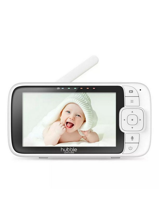 Hubble Nursery View Premium Digital Video Baby Monitor, White And Black, 22.5 X 12 X 7.2 CM, 4464-Whae-01 - Image 4