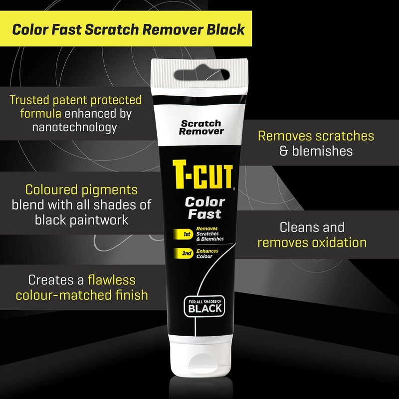 T-Cut Colour Fast Black Car Wax Polish Scratch Remover Colour Enhancer 5.3Oz - Image 4