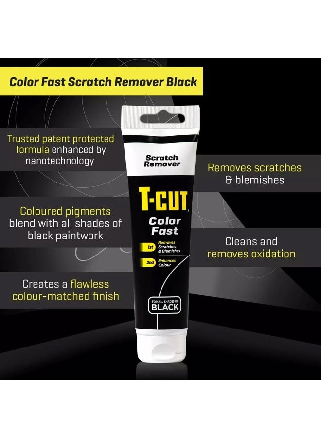 T-Cut Colour Fast Black Car Wax Polish Scratch Remover Colour Enhancer 5.3Oz - Image 2