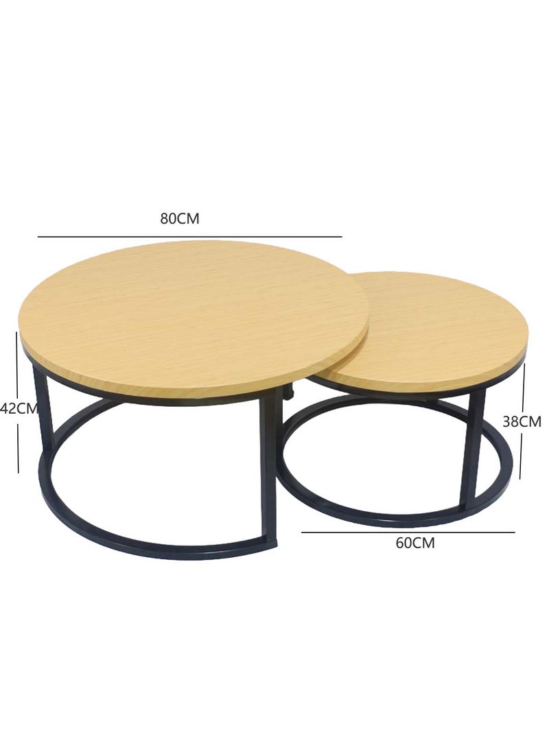 Round Coffee Table Mother and Child Simple Modern Living Room Home Wood Light Luxury Style Combination Table - pzsku/Z625A5C6C679C0E870A78Z/45/_/1732788447/953db3f3-d2d0-48a4-9014-f93b3ad19e6c