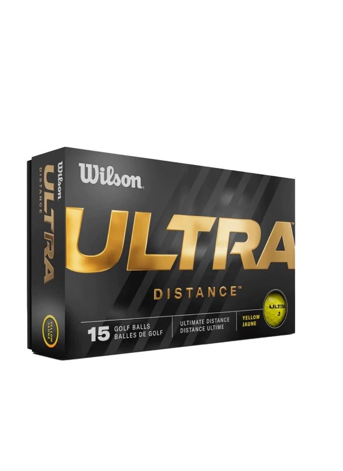 Wilson Ultra Distance Yellow 15 Golf Balls  - Image 3