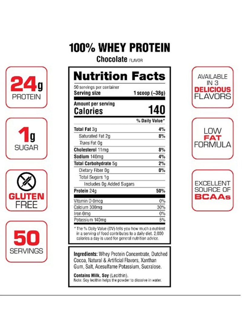 لابرادا واي بروتين 100%  باودر - شوكولاتة - (1.8  كجم) - Image 2