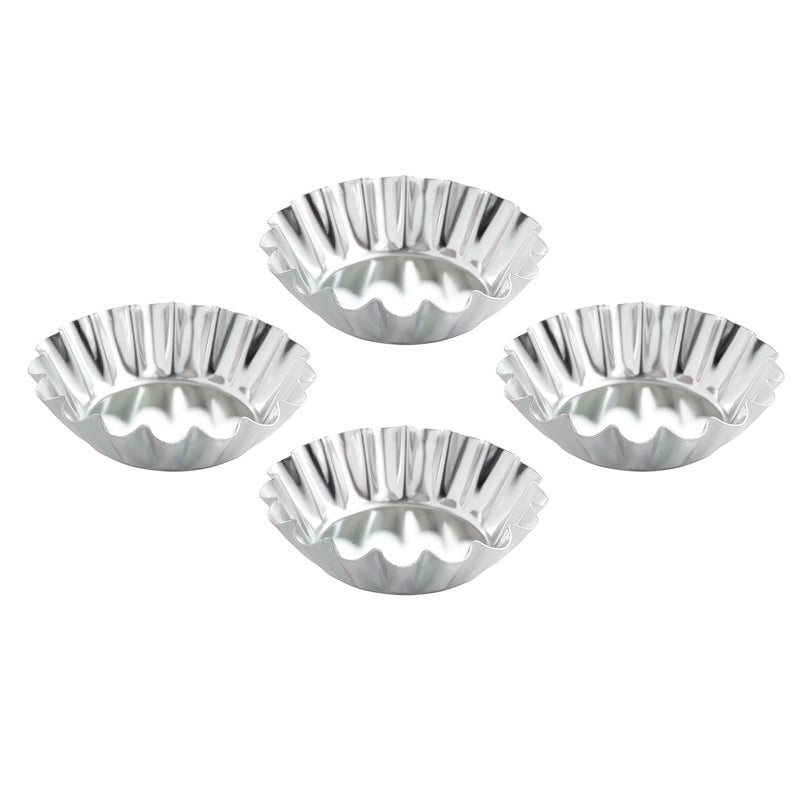 Mrs Andersons Baking Tartlet Molds Fluted Round Set of 4 275 x 71Inches