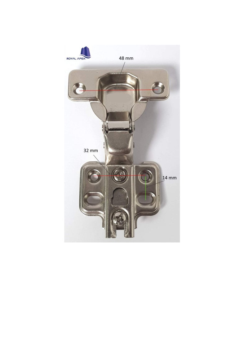 110 Degree Angle Adjustable Stainless Steel Cabinet Door Concealed Cabinet Hinge Full Overlay Half Overlay Inset Hinges (4, Inset) - Image 3