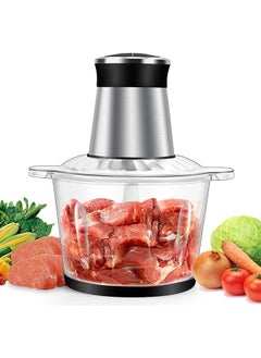 SKY-TOUCH SKY-TOUCH 3L Electric Grinder Chopper 300W Multi Food Chopper with 2 Speed Levels,with 4 bi-Level Blades,Food Processors for Meat Vegetables Fruits and Nuts  - Image 1