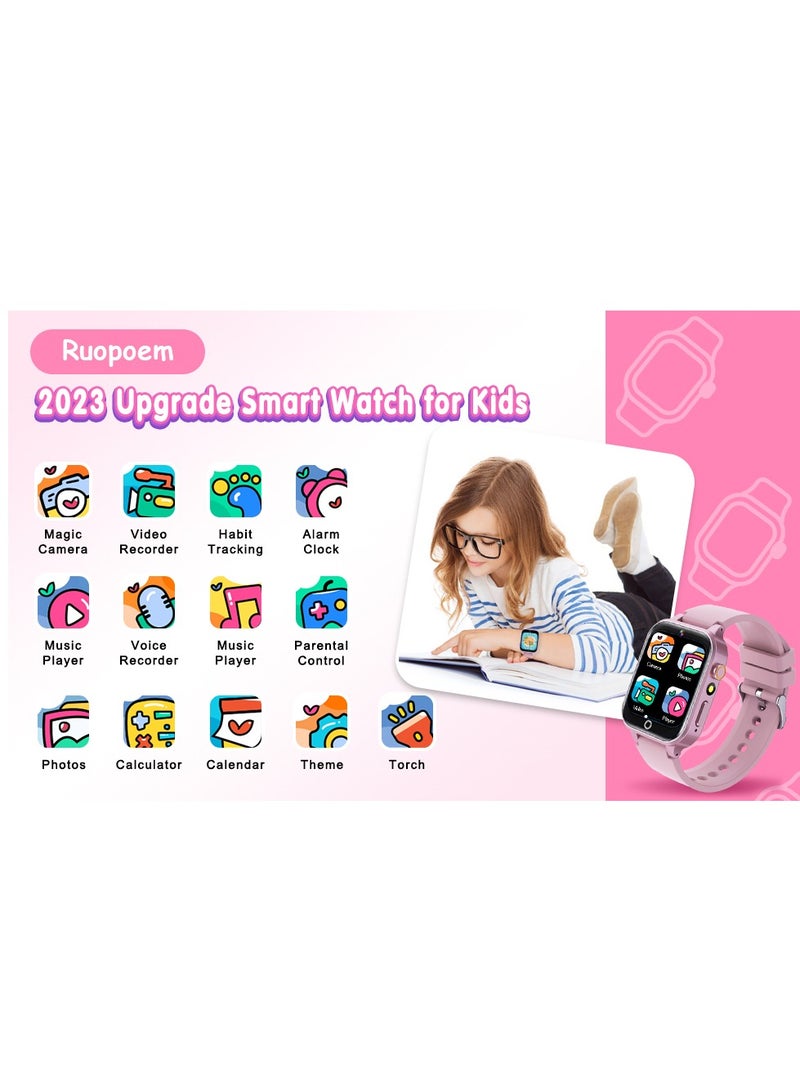 Children's Smart Watch 32 Games, Watch Child Boy Girl HD Camera Music Video Pedometer AudioBook Alarm Clock Smart Watch Children Birthday Gifts for Girls and Boys 3-12 Ys - Image 2