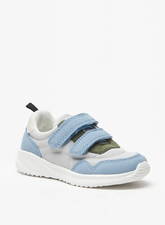 LBL by Shoexpress Boy's Textured Sneakers with Hook and Loop Closure Ramadan Collection