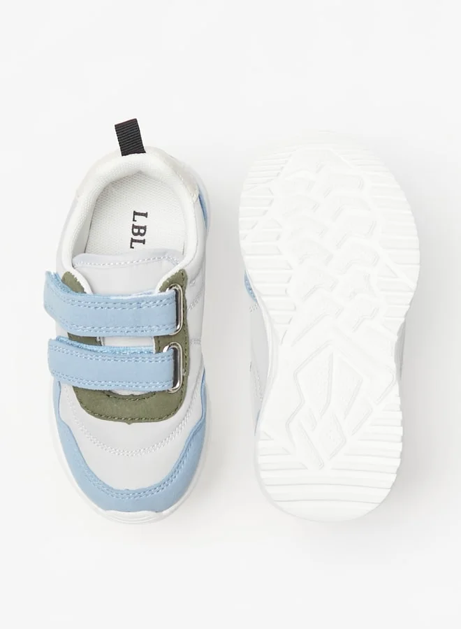 LBL by Shoexpress Boy's Textured Sneakers with Hook and Loop Closure Ramadan Collection