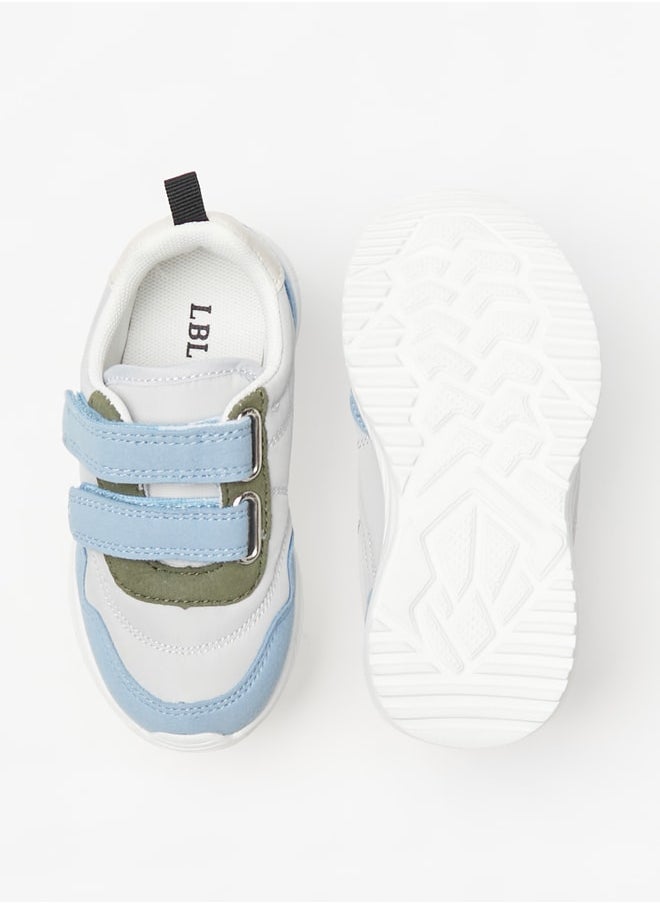 LBL by Shoexpress - Boy's Textured Sneakers with Hook and Loop Closure Ramadan Collection - Image 1