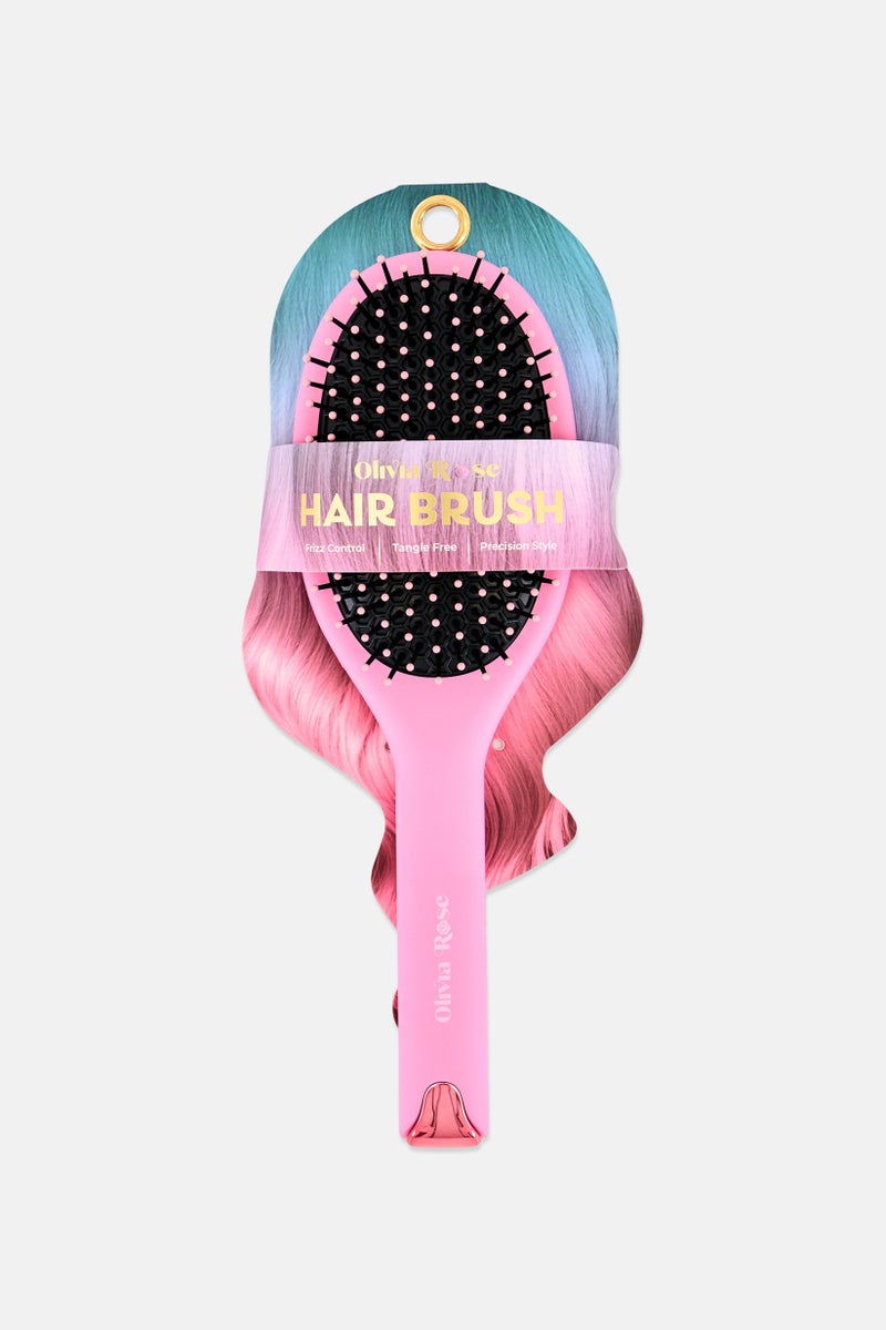 Olivia Rose Oval Hair Brush, Pink - Image 1