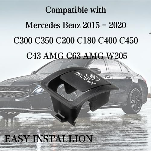 PMFCA Rear Child Seat Anchor ISOFix Cover Compatible with 2015-2020 Mercedes Benz C300 C350 C200 C180 C400 C450 C43 AMG C63 AMG W205 A2059200513 - Image 3